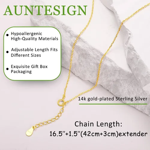 Vista 58 de Forget-Me-Not and Queen Anne's Lace Pressed Wildflower Necklace Birth Month Real Flower Necklace Gold/Silver Pressed Flower Jewelry