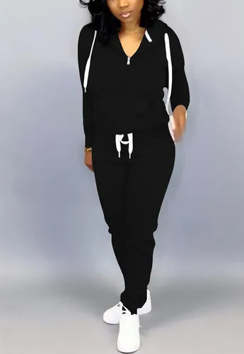 Vista 3 de Mrskoala - Conjunto deportivo de 2 piezas para mujer, sudadera y pantalones largos para correr o descansar
