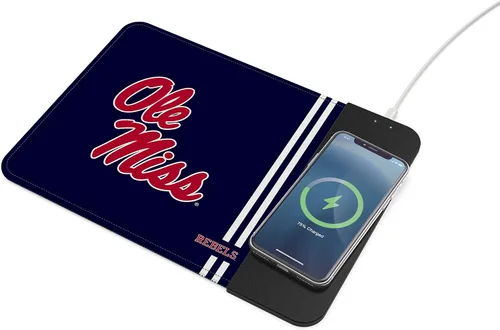 Vista 42 de SOAR NCAA Almohadilla de ratón unisex con carga inalámbrica para teléfono celular
