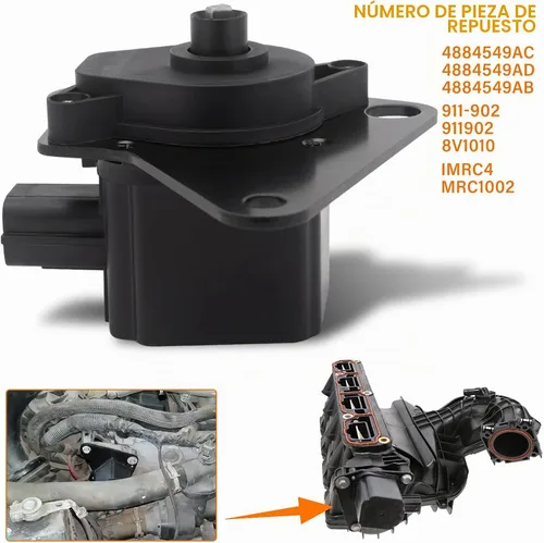 Vista 6 de 911-902 Válvula de control del corredor del colector de admisión IMRC 4884549AD compatible con Jeep Compass Patriot Dodge Caliber Journey Avenger