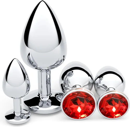 Vista 15 de Vikkiy Anal Plug Beginner Set, 4 PCS Stainless Steel Butt Plug Kit