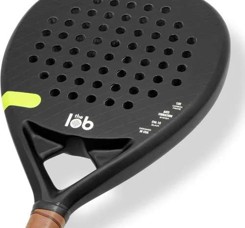Vista 6 de Carbon Fiber Padel Racket – Black Drop Shape Design for Optimal Power Control Platform Paddle Racket for Beginners to Pros