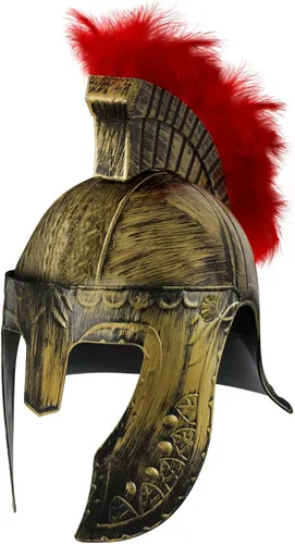 Vista 8 de Servllcell Casco medieval de caballero romano, casco de gladiador espartano griego de plástico, accesorios de disfraz medieval, sombrero de Halloween