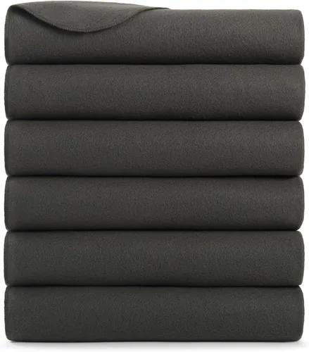 Vista 13 de Arkwright - Mantas de forro polar a granel – Paquete de 6 – Manta ultra suave y acogedora para automóvil, campamento, sofá, oficina, aire libre