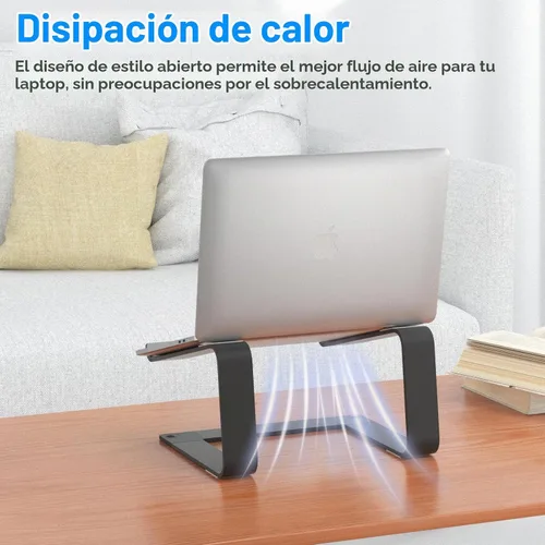 Vista 4 de Soporte para Laptop, TM1 & TM2 (Negro)
