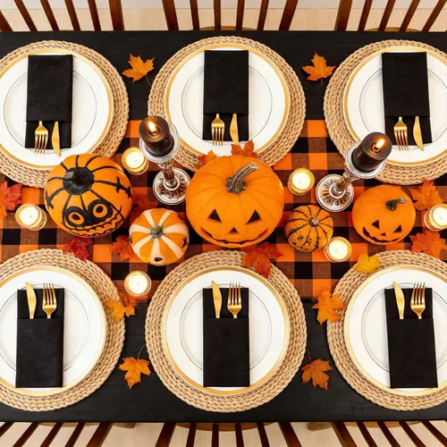 Vista 7 de KAMMAK Servilletas negras desechables con bolsillo, paquete de 50 servilletas de papel de lino preplegadas para decoración de fiestas, decoración