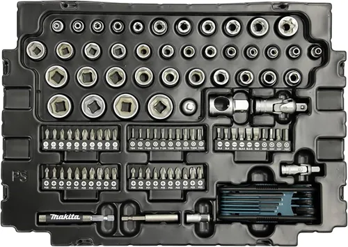 Vista 3 de Makita E-08713 Juego de mantenimiento de 120 piezas suministrado en una caja Makpac