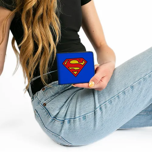 Vista 7 de Buckle-Down Cartera Superman Shield AzulRojoAmarillo