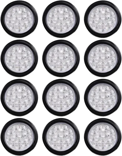 Vista 35 de Kit de tapones de cableado con cubierta de hule para luz trasera LED redonda de 4", 12 ledes, para RV, camioneta
