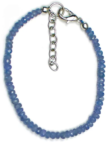 Vista 2 de Mystic Self Pulsera de tanzanita, hecha a mano con piedras preciosas azules naturales y cuentas de cristal curativo chakras mujeres hombres niñas