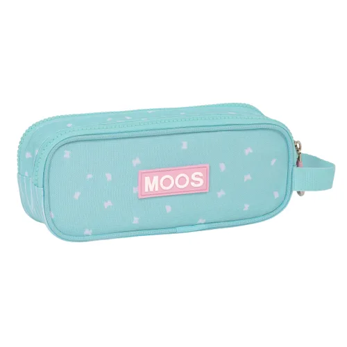 Vista 4 de Portatodo Doble Moos Butterflies Azul claro 21 x 8 x 6 cm