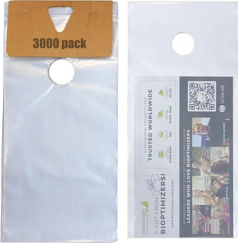 Vista 12 de Paquete de 100 bolsas de plástico para colgar puertas, 6 x 12 pulgadas Transparente