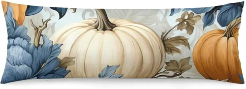 Vista 9 de Funda de almohada de cuerpo con diseño de bruja y escoba de Halloween, funda de almohada larga con cremallera, rectangular, suave, grande, funda