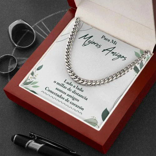 Vista 5 de Regalo Para Mi Mejor Amiga - Regalo Para Una Amiga, Un Regalo Unico Para El Amor De Mi Vida, Para El Amor De Mi Vida, Collar Y Mensaje, Regalos Para