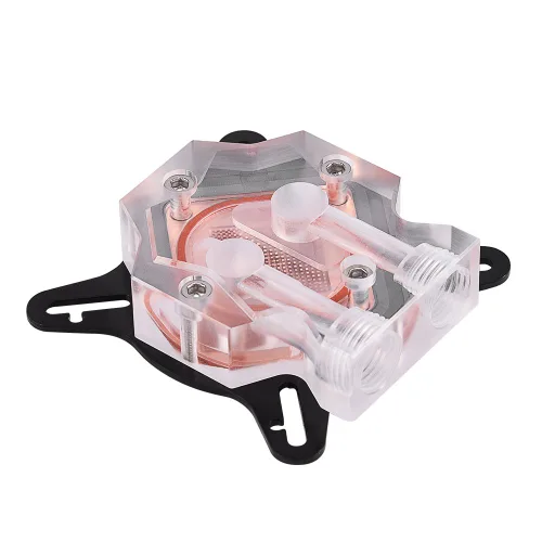Vista 3 de Richer-R Base enfriadora de agua con bloque de agua GPU, computadora PC GPU bloque de refrigeración de agua universal bloque de agua enfriador
