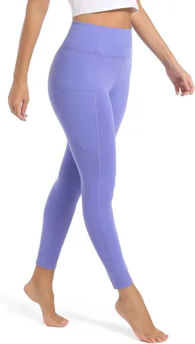 Vista 6 de SP3LOPS Pantalones de yoga con bolsillos para mujer, cintura alta, control de abdomen, leggings suaves para yoga, entrenamiento, pantalones