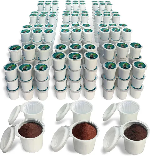 Vista 10 de 48 cápsulas iFillCup – Llena tu café favorito, se adapta a todas las cafeteras K Cup, ahorra cientos de dólares, el filtro DeepBrew tiene capacidad