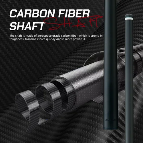 Vista 3 de ZOKUE Elite Series Carbon Fiber Pool Cue Stick Low Deflection Full Carbon Technology Cue Stick for Beginner Primary Pool Stick with 12.5mm Tip