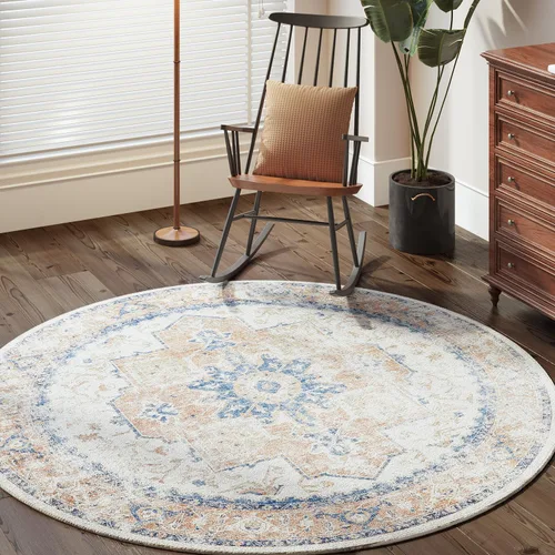 Vista 99 de jinchan Alfombra de Área 2x3 pies Alfombra Vintage de Entrada Lavable Bohemia Tapete Interior para Puerta Medallón Floral Tapete Pequeño para Puerta