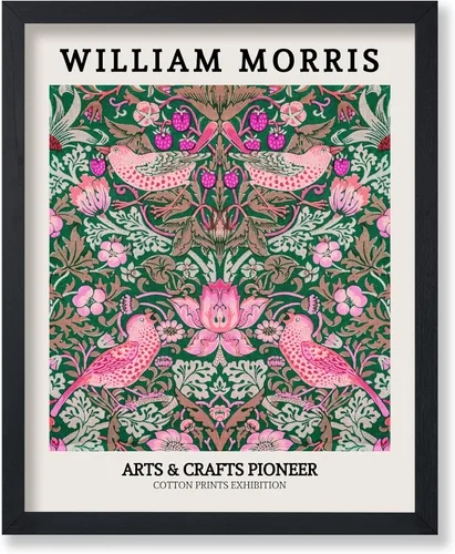 Vista 49 de Poster Master Impresión Vintage del Ladrón de Fresas - Póster Retro de William Morris - Arte de Patrón Floral - Regalo para Hombres y Mujeres
