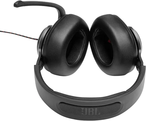 Vista 5 de JBL Quantum 200 - Wired Over-Ear Gaming Headset with Voice Focus Directional flip-up mic and Memory Foam Ear Cushions (Black) (Pack of 4)
