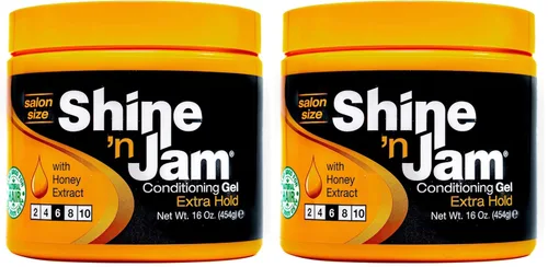 Vista 6 de Shine 'n Jam Gel acondicionador extra agarre para trenzas, giros y control del encrespamiento