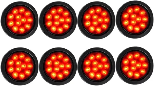 Vista 71 de Kit de tapones de cableado con cubierta de hule para luz trasera LED redonda de 4", 12 ledes, para RV, camioneta