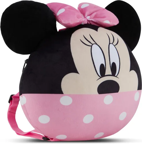 Vista 4 de Mochila de almohada de Minnie Mouse Squishee - Minnie y Mickey Mouse - Mochila de almohada de nube súper suave de Minnie Mouse Squishee, Rosado
