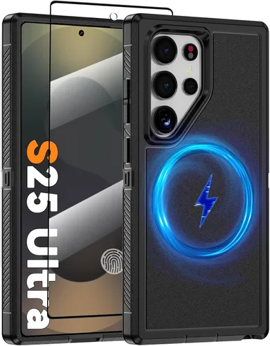 Vista 33 de Funda magnética para Samsung Galaxy S24+ Plus compatible con carga Magsafe [protector de pantalla de vidrio]