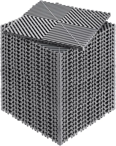 Vista 16 de VEVOR Tapete de Drenaje Entrelazado, Cojín Modular Entrelazado de 12" x 12", 12 Piezas de Tapetes de Drenaje de Empalme, Baldosa de Piso de Drenaje