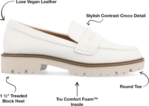 Vista 2 de Journee Collection Kenly Tru Comfort - Mocasines planos de espuma para mujer, de ancho medio, ancho y estrecho