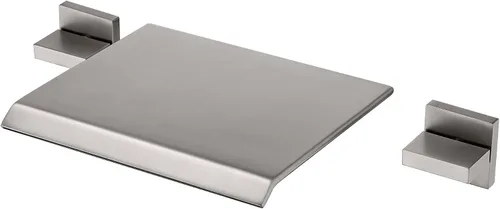 Vista 12 de SUMERAIN Grifo de bañera de cascada para montaje en pared con válvula, grifo de bañera cubierto en oro cepillado, llenador de bañera de 3 orificios