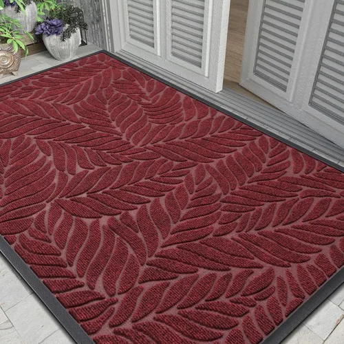 Vista 23 de Yimobra Tapete para puerta delantera para interiores y exteriores, 29.5 x 17 pulgadas, impermeable, para todas las estaciones, para entrada
