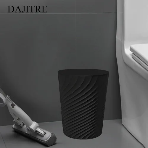 Vista 6 de DAJITRE Cubo de basura pequeño de 1.8 galones, papelera de reciclaje de perfil delgado para espacios compactos, baño, oficina, dormitorio, cocina