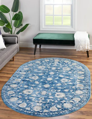 Vista 31 de Unique Loom Boston Collection - Alfombra rectangular de 2 x 3 pies y 1 pulgada, color gris y marfil