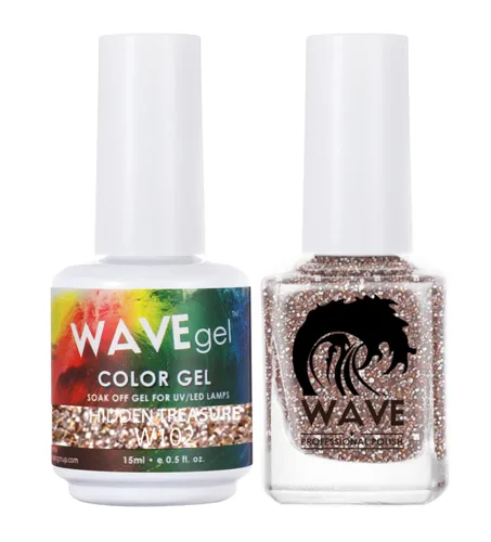 Vista 131 de WAVEGEL - Juego dúo de gel y esmalte de uñas a juego - Colección Simplicity - #P109 Blizzard I 0.5 onzas