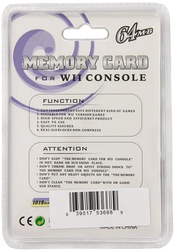 Vista 2 de Memory Card for Wii Console 64 MB 1019 Blocks