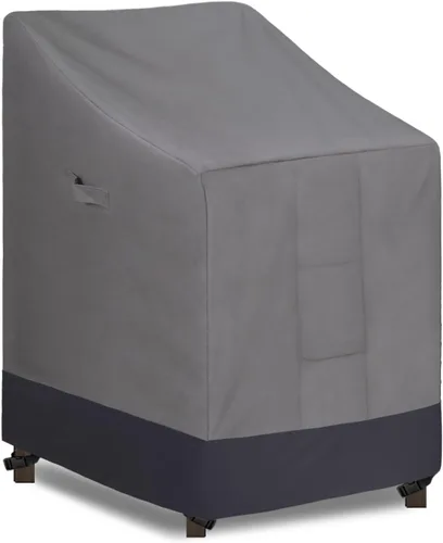 Vista 22 de Easy-Going Funda para Silla Apilable de Exterior Resistente, Funda para Silla de Patio Impermeable, Funda para Muebles de Exterior Resistente al