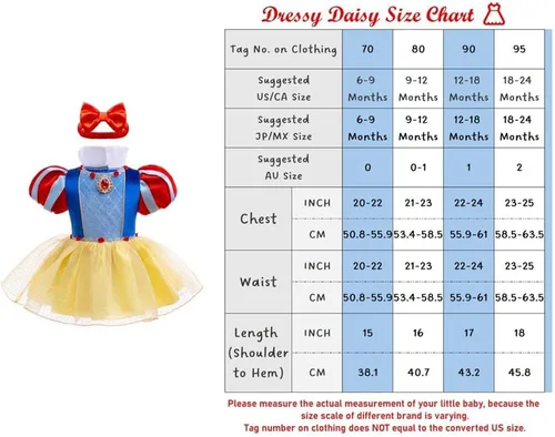 Vista 112 de Dressy Daisy Disfraz de princesa para bebé, disfraz de tutú de tul para cumpleaños, Halloween, traje con diadema