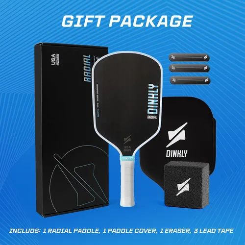 Vista 6 de Juego de 2/4 palas de pickleball - Raqueta de pickleball de grafito/fibra de vidrio aprobada por USAPA, 2 raquetas de pickleball, 4 pelotas y 1