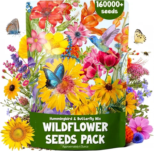 Vista 8 de Más de 16000 semillas de flores de Zinnia para mezcla de colores 2026-7+, alta tasa de germinación, perfectas para jardines, mezcla de semillas