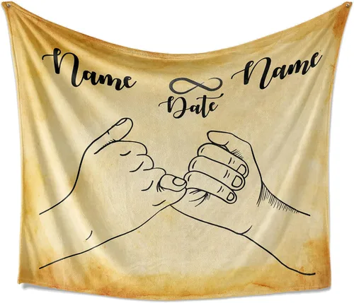 Vista 16 de Manta personalizada para esposa de esposo a esposa para pareja, regalo de aniversario para mujeres, regalo para aniversario de boda