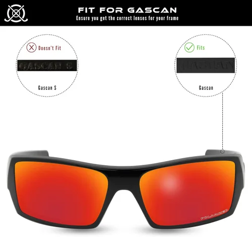 Vista 5 de SOLODAD Lentes de repuesto para lentes de sol Oakley Gascan OO9014, 3 pares