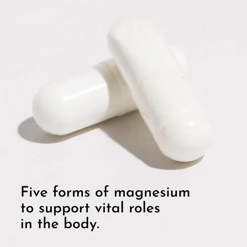 Vista 4 de JUST INGREDIENTS Complejo de magnesio - 5 formas de sueño y estado de ánimo - 60 cápsulas