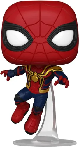 Vista 3 de POP Marvel: Spider-Man: No Way Home - Figura de vinilo Funko #1157 de Spider-Man Leaping # 1157 (con funda protectora de caja compatible)