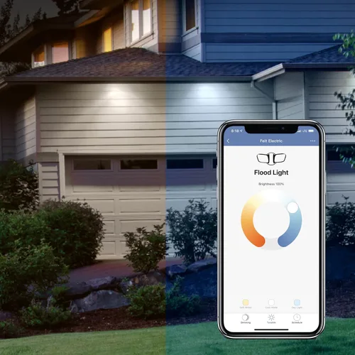 Vista 8 de Luz de inundación LED inteligente WiFi de doble cabezal