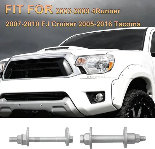 Vista 2 de Pernos de ajuste de punta inclinada de suspensión delantera, pernos de alineación de la placa de leva de control inferior para Toyota 03-09 4Runner