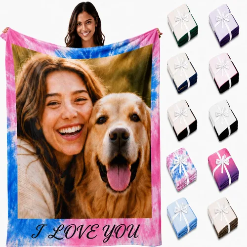 Vista 10 de Karenmok Personalized Graduation Blanket 2026, Custom Name Class of 2026 Flannel Throw Blanket