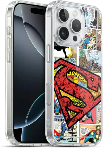 Vista 114 de Head Case Designs Funda de gel con licencia oficial de Superman DC Comics Collage Comicbook Art [protección de grado militar] compatible con Apple