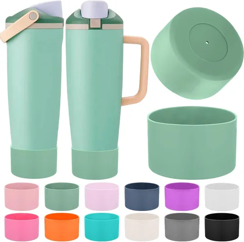 Vista 30 de Mity rain 2 piezas de botas protectoras de silicona para botellas y vasos FreeSip Sway de Owala de 30 oz y 40 oz - Accesorios para owala, mejora